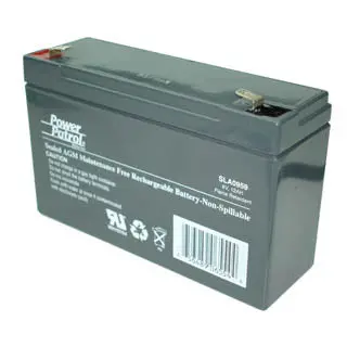 6V 12Ah Sealed Lead-Acid Battery – Qtab Form Factor, 5.94 × 1.97 × 3.70 Inches 1