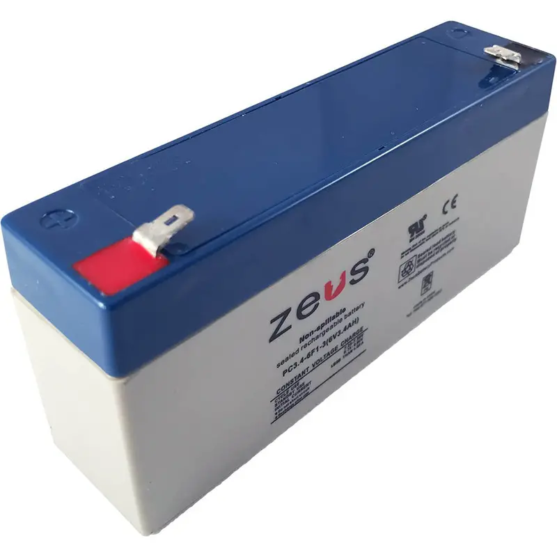6V 3.2Ah Sealed Lead-Acid Battery – Compact 5.25" × 1.3" × 2.36" Dimensions 1