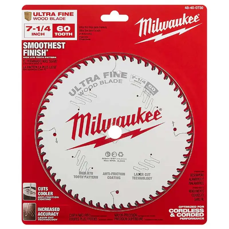 7-1/4-Inch 60-Tooth Ultra-Fine Circular Saw Blade – Precision Wood Cutting 1