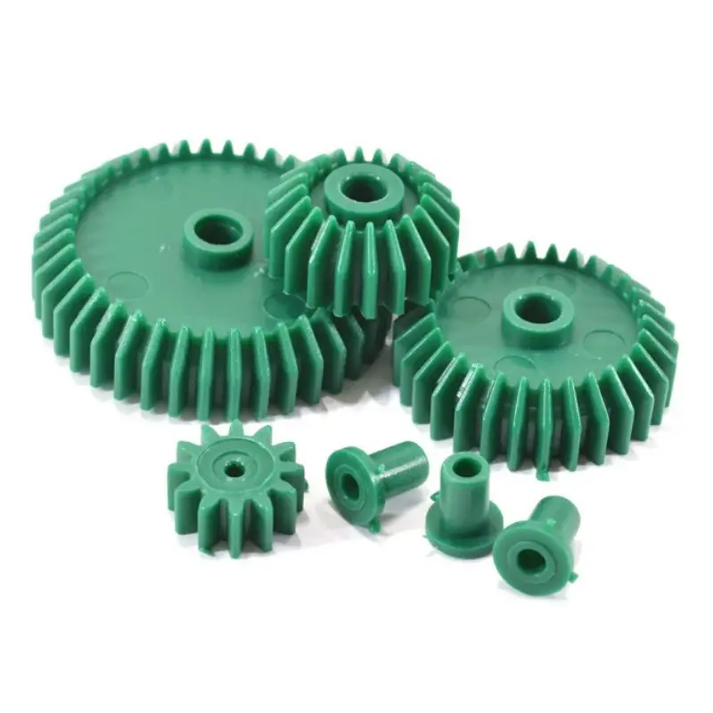 7-Piece Green Gear Kit Compatible With Small Toy Motors 1