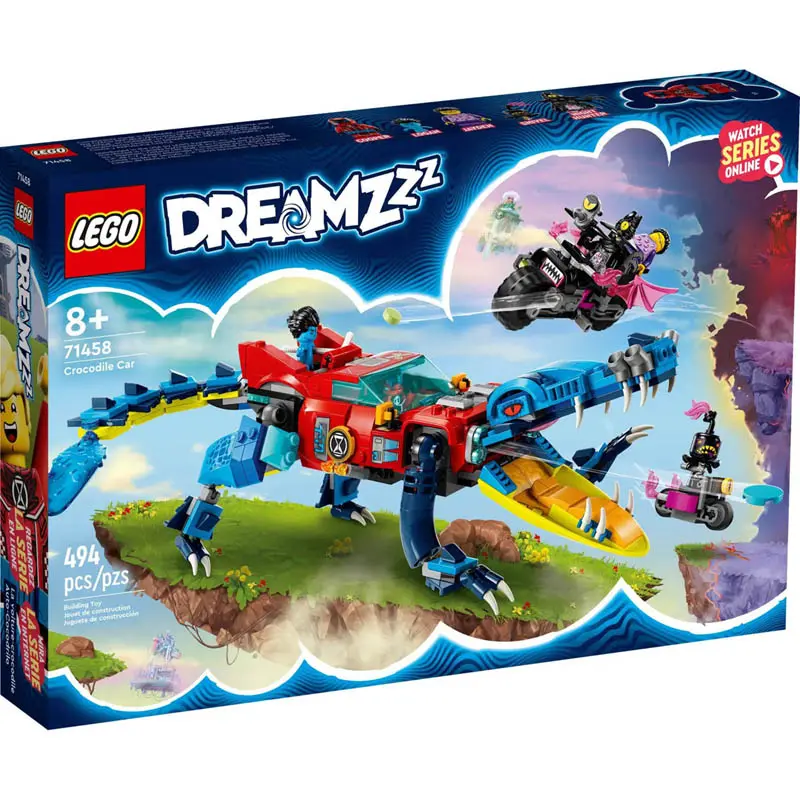 71458 Lego Dreamzzz Crocodile Car Set — 494-Piece Building Kit 1