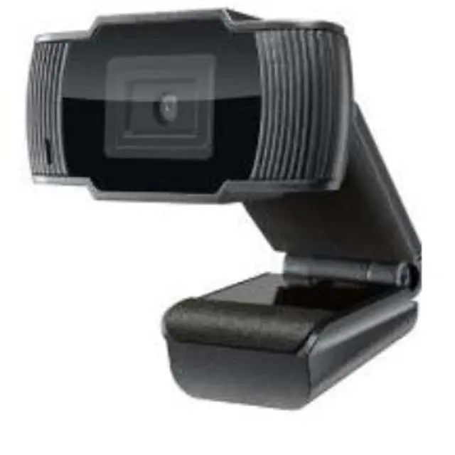 720P Hd Webcam With Built-In Microphone – Compact Black Design 1