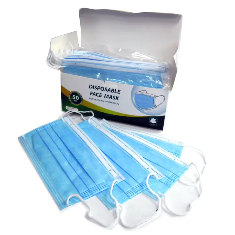 74871 Disposable Face Mask – 3-Ply Earloop Design, 50 Per Box 1