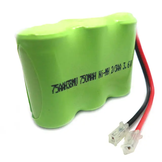 75Aah3Bmu Universal Nimh Battery: 3×2/3Aa, 3.6V, 750Mah, Interchangeable Connector 1