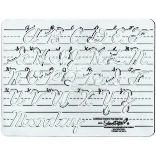 7681 – Uppercase Transitional Cursive Alphabet Template (A–Z, 1-Inch Height) 1