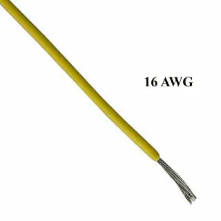 77-564 - 16 Awg Automotive Wire, Yellow, Stranded, 7-Meter Reel 1