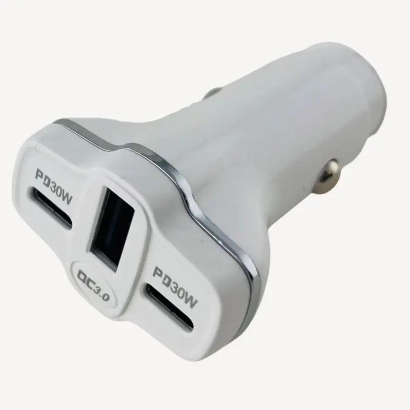 78W Dual-Port Usb-C Car Charger With 5V/9V/12V Fast Charging Support 1