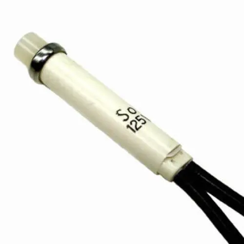 7Mm Amber 125V Neon Indicator With Press-Fit Mount And Integrated Wire Leads 1