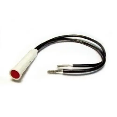 7Mm Red 12V Led Indicator Lamp With Flush Diamond Lens And Press-Fit Mount 1