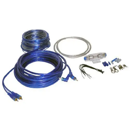 8-Gauge Car Audio Installation Kit – 1200W Amplifier Wiring Bundle 1