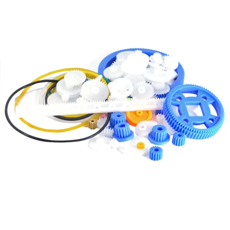 80-Piece Plastic Gear Set For Toy Motors – Assorted Sizes 1