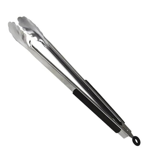 812-9043-F Locking Grill Tongs – Premium Stainless Steel, Spring-Loaded For Secure Grip 1
