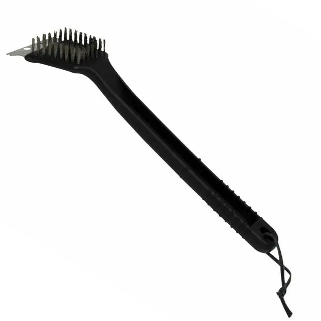 812-9057-F Compact Grill Brush With Scraper – Small-Head Design For Tight Grate Spaces 1