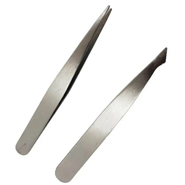 82090 Precision Metal Tweezers – 2-Piece Professional Grade Set For Electronics And Crafts 1