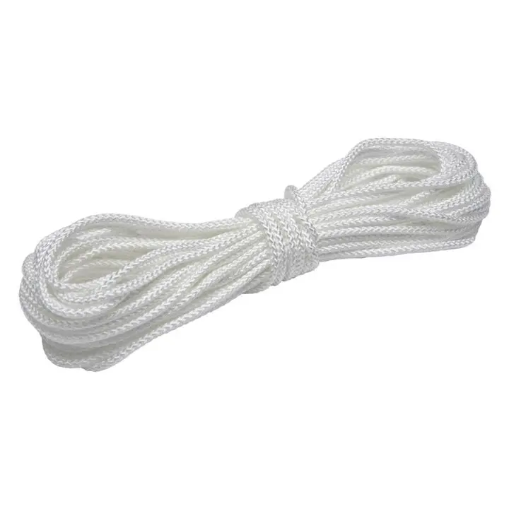 830 Braided Polypropylene Clothesline – 100 Feet × 3/16 Inch, All-Purpose White Rope 1