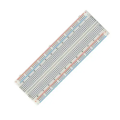 830-Point Solderless Breadboard – Dual Power Rails, 2.1" X 6.4", Compact Prototype Board 1