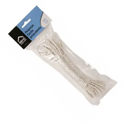 83396 Twisted Polypropylene Rope – 40 Feet × 4Mm, White Lightweight Cord 1