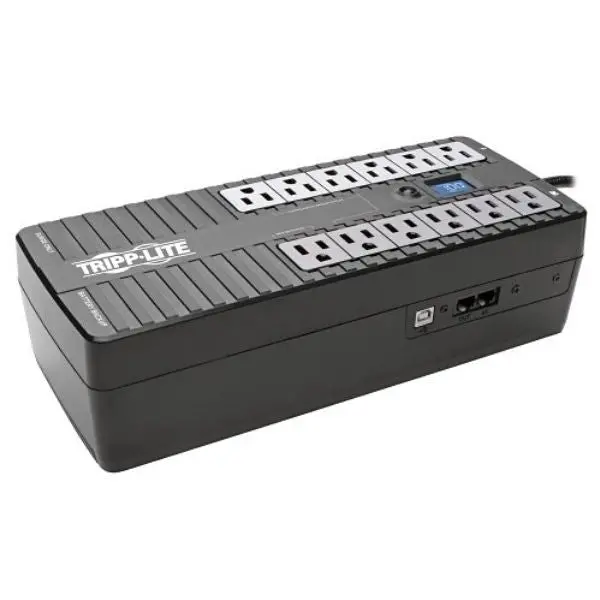 850 Va Ups With Lcd Display – 425 W Output, 12 Outlets, Phone Line Protection, 45-Minute Runtime 1