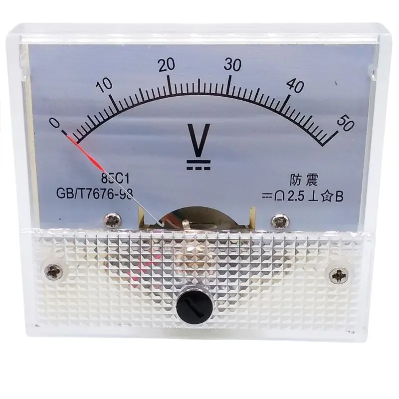 85C1 – 50V Dc Panel Meter With 2.5×2.1-Inch Face, ±2.5% Accuracy, 52Mm Mounting 1