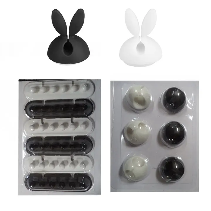 86998 Cord Keeper Set – 6-Piece Black & White Assortment With Varied Designs 1