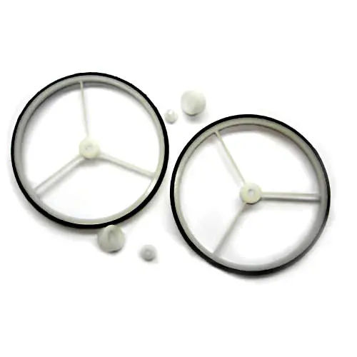 870145: Superlight Wheel Set – 2.5-Inch Diameter, Dual 2Mm/3Mm Axle Compatibility With Adapter (Pack Of 2) 1