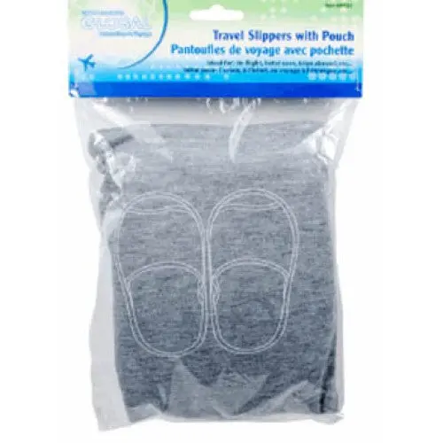 89534 Lightweight Travel Slippers With Carry Bag 1