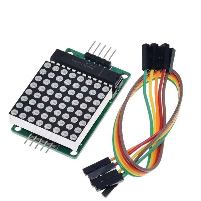 8×8 Red Led Matrix Module – Max7219 Driver, Serial Interface, 5V Compatible 1