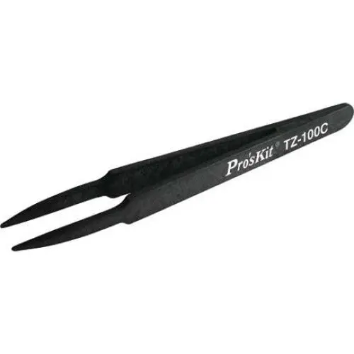 900-265 Esd-Safe Non-Metal Tweezers – 5-Inch Straight Tip, Static-Dissipative Design 1