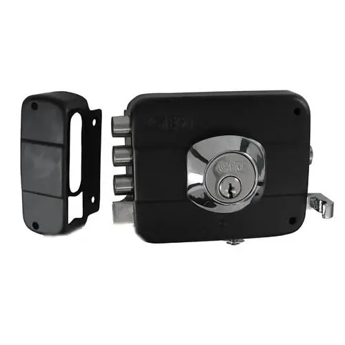 91010-143 Left-Handed Nickel-Plated Deadbolt Lock – 3-Key Package 1