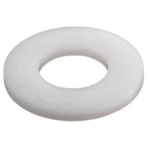 A0101741 Nylon Flat Washer – #4 Size, 6.3 Mm Outer Diameter, 10-Piece Pack 1