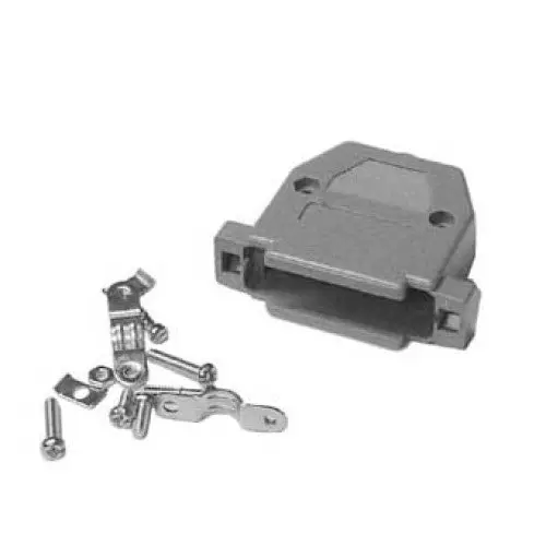 Abe-131E-1 – Two-Piece Gray Plastic Db25 Hood With Mounting Hardware 1