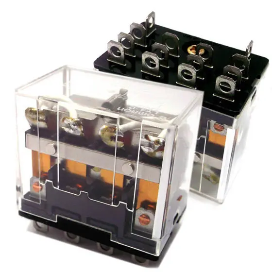 Ac 24V Four-Pole Double-Throw Relay – 10A Plug-In, 240Vac/28Vdc Compatible 1