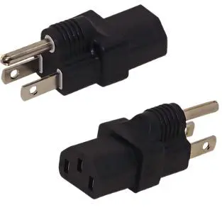 Ac Power Adapter – Us 3-Pin Plug To C13 Iec Female, 10A / 125V 1