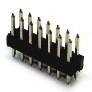 Acqc-1733-3 – 14-Pin 2.5Mm Dip Header, Nickel-Brass Contacts, Tin Plating, Black Housing (3-Pack) 1