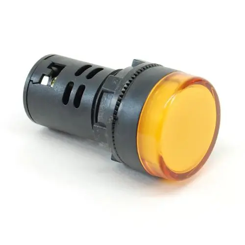 Ad16-22D/S23-Yel 22Mm Led Pilot Light – Yellow, 24V Dc, 20Ma, Screw-Terminal Mount 1
