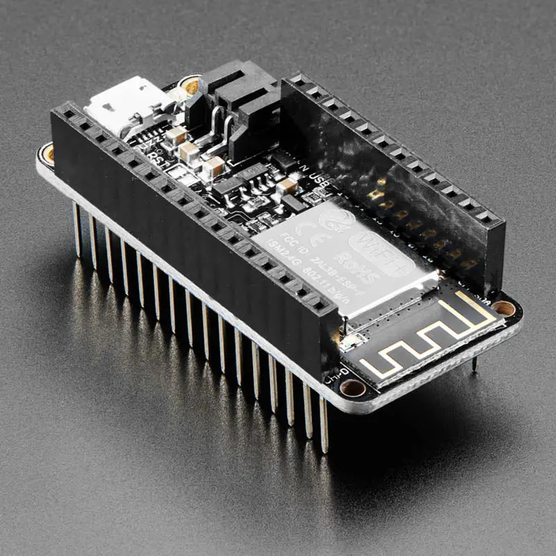 Adafruit Feather Huzzah Esp8266 Wi-Fi Development Board With Stacking Headers 1