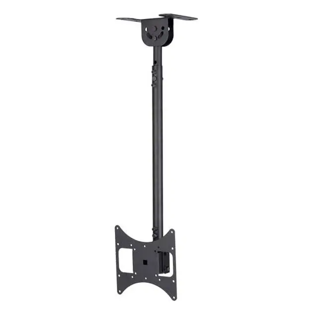 Adjustable Ceiling Mount For Tvs Up To 37 Inches – Tilt & Swivel, 80 Lb Capacity, Silver 1