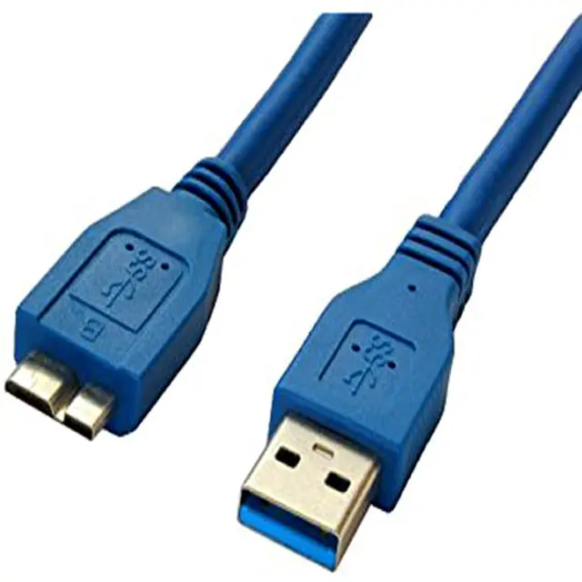 Adn-1958 Usb 3.0 A-To-Micro-B Cable – Blue, 15 Feet, High-Speed Data Transfer 1