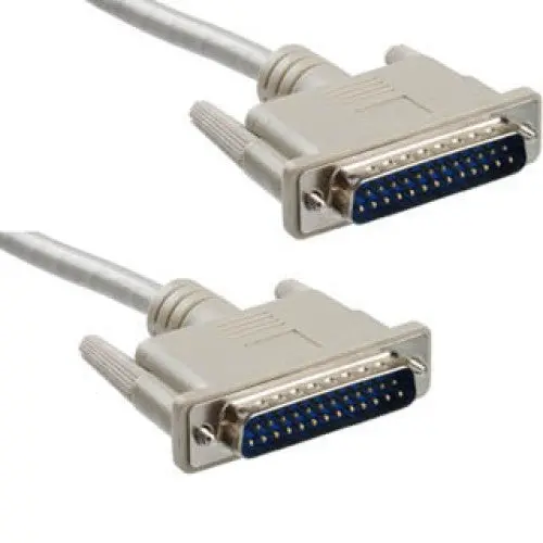 Adq-309D Beige 50-Foot Db25 Male-To-Male Serial Cable 1