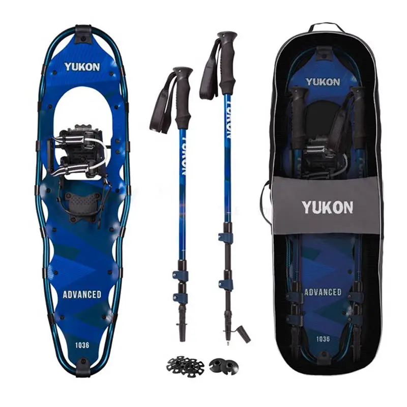 Adult Snowshoe Kit – Green 10" × 36" Frame, Supports 251–300 Lbs 1
