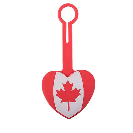 Ah94Ht01 Canada Heart-Shaped Luggage Tag 1