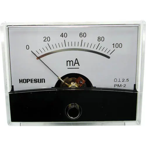 Aim60100 Dc Panel Meter: 0–100 Ma Range, 2.4 × 1.9 Inch Display 1