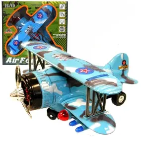 Air Force Bi-Plane Rc Model – Powered By 3× Aa Batteries (Batteries Not Included) 1