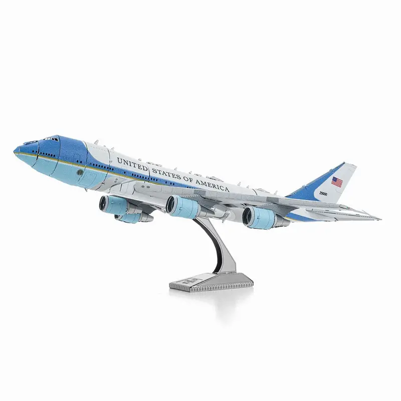 Air Force One 3D Metal Model Kit — Intricate Laser-Cut Design 1