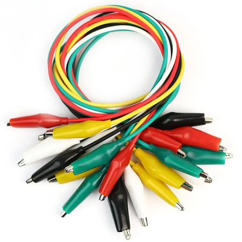 Alligator Clip Test Lead Set – 20-Inch Length, 10-Piece Bundle 1