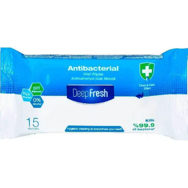 Antibacterial All-Purpose Cleaning Wipes – Broad-Spectrum Sanitizing Cloths (15-Pack) 1