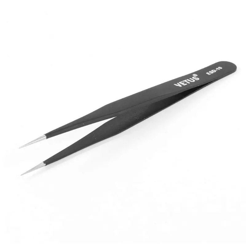 Antistatic Straight-Tip Tweezers – 5-Inch, St-10 Standard Tip, Esd-Safe 1