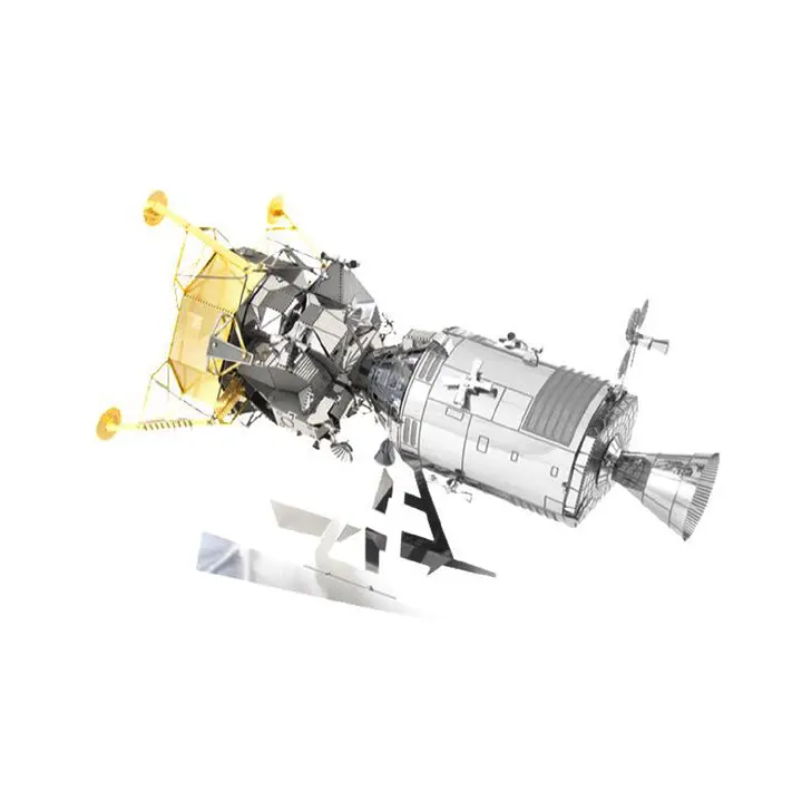 Apollo Command/Service Module With Lunar Lander – 3.5-Sheet Metal Earth Space Kit 1