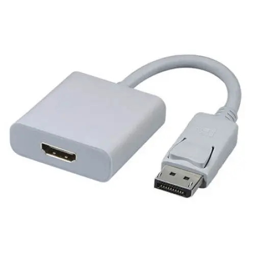 Arwb-7322A Displayport Male To Hdmi Female Passive Adapter – 6 In, White 1