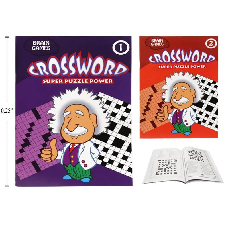 Assorted Themed Crossword Puzzle Book For All Skill Levels 1